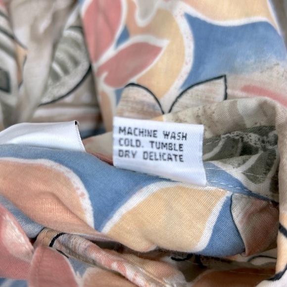 Alfred Dunner Vintage New Women’s 16 Button Up Short Sleeve Hawaiian Floral Top - Picture 4 of 6